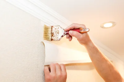 Pose de papier peint à Lammerville — revêtements muraux et toiles de verre
